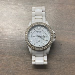 Fossil watch. White. Like new